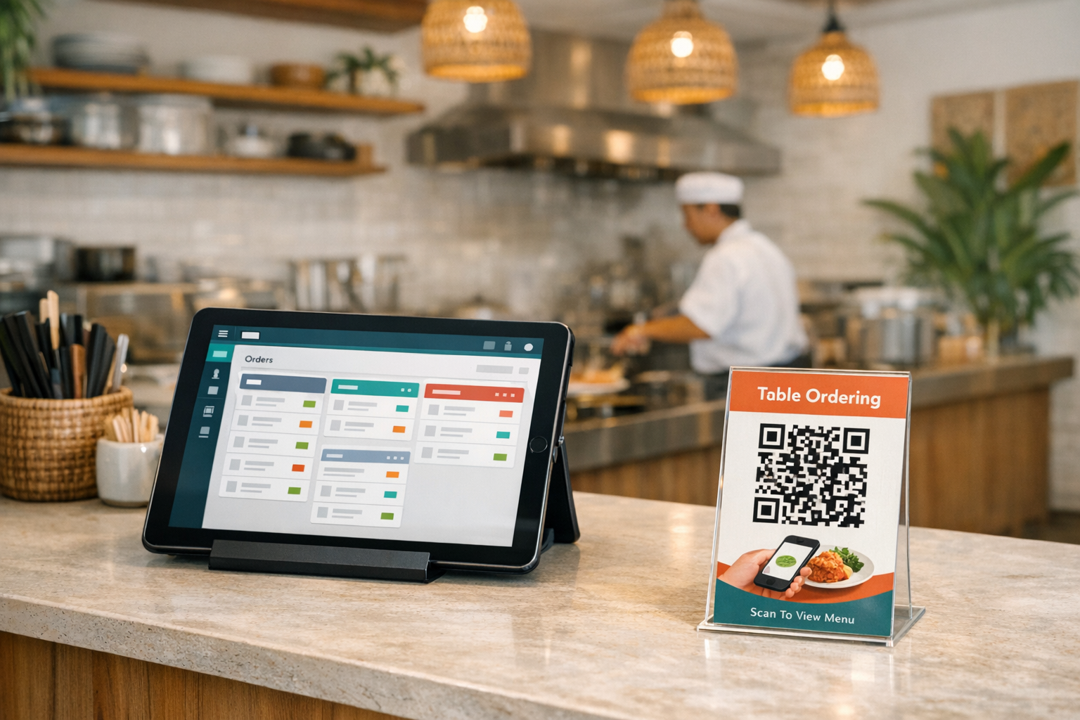 Modern restaurant dashboard